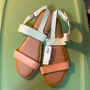 Size 11 - Sandals - Tan/White - New
